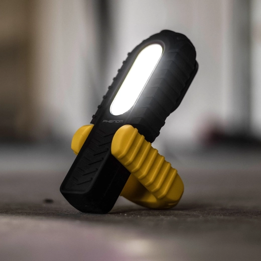 Akumulatorowa lampa warsztatowa 2 w 1 z diodą COB LED i USB-C