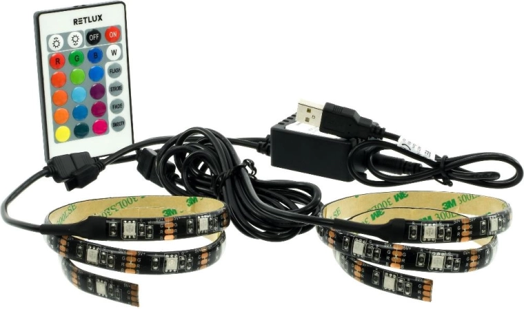 Retlux USB RGB taśma LED do telewizora i monitora
