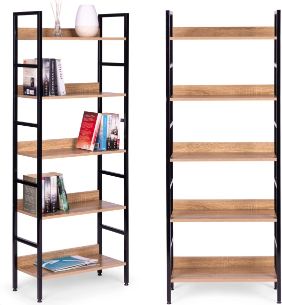 Nowoczesna biblioteczka z 5 półkami