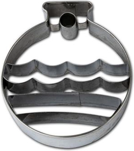 Foremki do ciastek – bombki świąteczne, 7–8 cm, srebrne