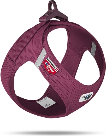 Curli szelki dla psów z klamrą Air-Mesh ruby, rozmiar M (6–9 kg)