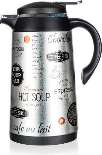 Termos CONTE 1 l ze stali nierdzewnej z nadrukiem