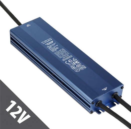 Stabilizowany impulsowy zasilacz sieciowy 12 V DC 300 W 25 A IP67