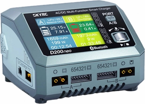 Ładowarka SKYRC D200neo podwójna 200W/800W z USB‑C PD