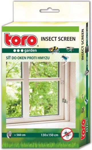 Siatka przeciw owadom do okna 130 × 150 cm, czarna