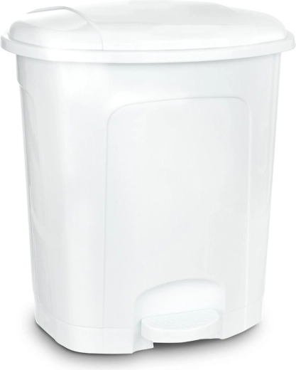 Kosz na śmieci z pedałem 11,5 l biały
