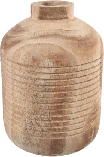 Wazon z paulowni brązowy 15 × 15 × 21 cm