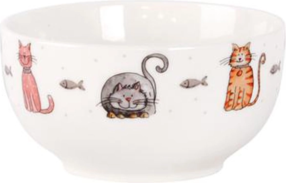 Ceramiczna miska 500 ml z motywem kota i psa TORO
