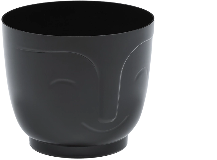 Dekoracyjna osłonka na doniczkę Atena 16,5 cm czarna