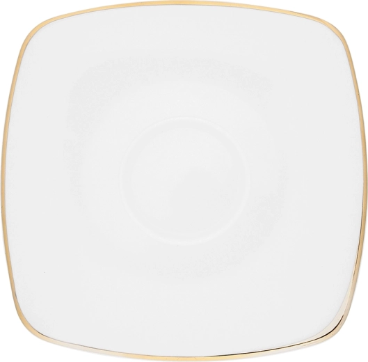 Mariapaula Moderna Kwadratowa Gold – kwadratowy spodek 16 cm