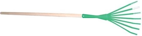 Dziecięce szwedzkie grabki lamelowe z trzonkiem 75 cm