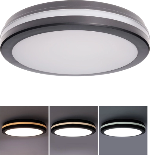 Solight LED plafon/kinkiet IP65 z regulowaną mocą i barwą światła 30 cm