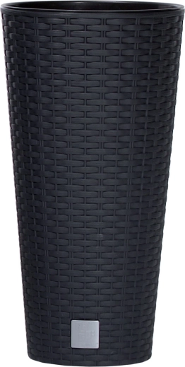 Donica Prosperplast Rato Tubus z wkładem, antracyt, 20 × 38 cm