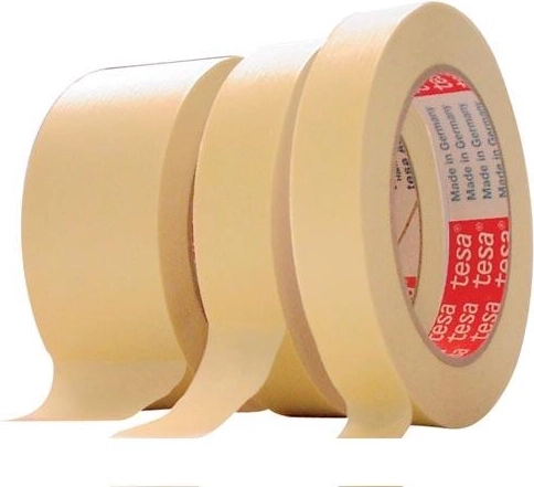 Krepowa taśma maskująca 30 mm × 50 m żółta Tesa