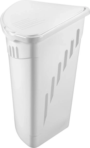 Plastowy narożny kosz na brudną bieliznę HEIDRUN 35 l