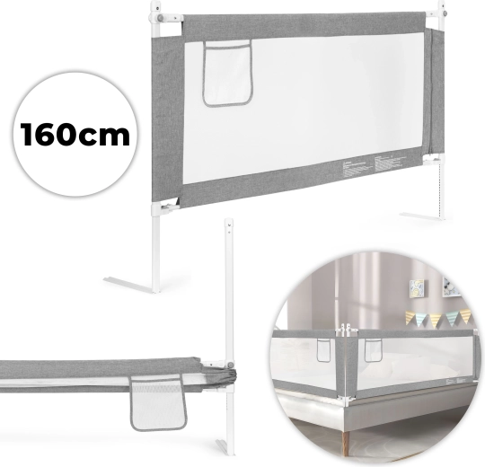 Dziecięca barierka zabezpieczająca do łóżka ECOTOYS 160 cm