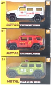 Metalowy samochodzik z napędem wstecznym 11,5 cm