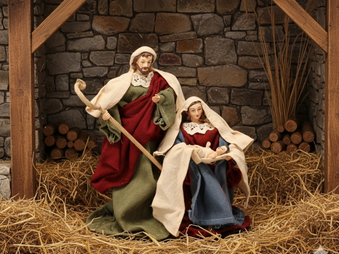 Świąteczna figurka Święta Rodzina 25,4 cm