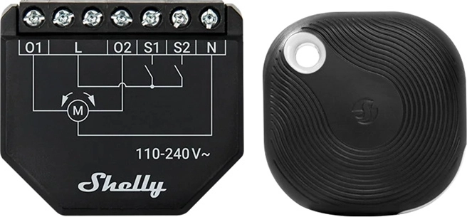 sterownik Wi‑Fi do żaluzji i rolet Shelly Shutter z przyciskiem Bluetooth BLU Button Tough 1