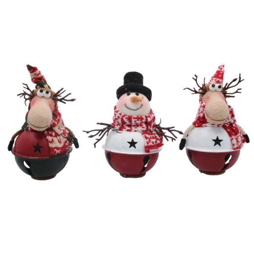 Stojąca dekoracja świąteczna 10 × 9 × 19 cm – mix 3 wzorów