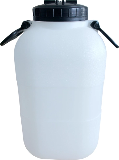 Plastowa beczka 15 l z zakręcaną pokrywą i dwoma uchwytami