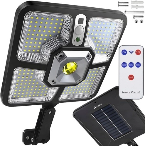 Reflektor solarny z czujnikiem PIR i zdalnym sterowaniem IZOXIS