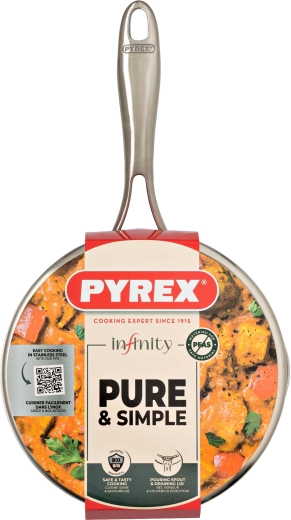 Garnek Infinity z pokrywką 20 cm, 2,5 l, stal nierdzewna