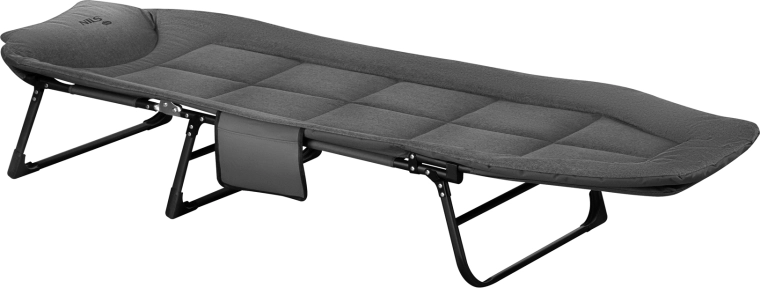 Składane łóżko kempingowe NILS Camp 200 cm z regulowanym oparciem