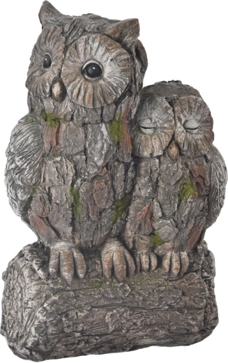 Ceramiczna dekoracja Sowa EBI z efektem kamienia 41 cm