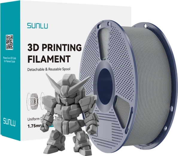Filament Sunlu PLA+ 2.0 szary 1,75 mm