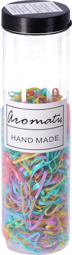 Zestaw gumek do włosów 600 szt. - pastelowy typ I, mix kolorów