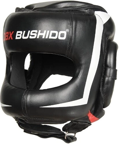 Kask bokserski DBX Bushido z pełną ochroną twarzy
