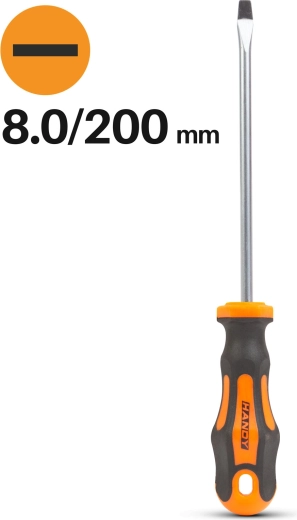 Wkrętak płaski 8,0 × 200 mm