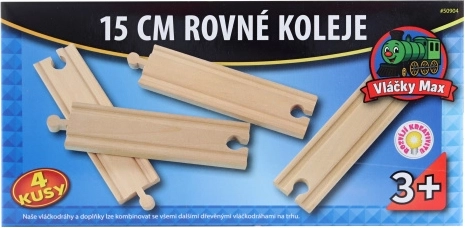 Vláčky Max proste tory 15 cm - 4 szt.