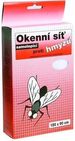 Samoprzylepna siatka okienna przeciw owadom 150 × 90 cm z włókna szklanego