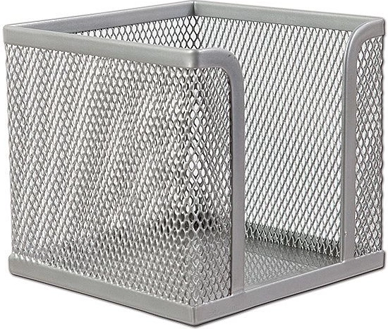 Metalowy podajnik na karteczki CONCORDE, srebrny