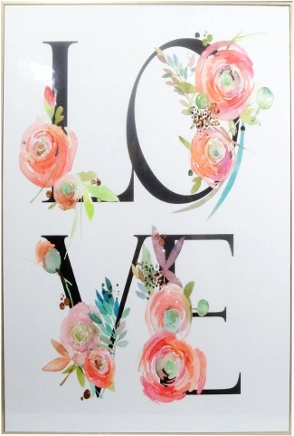 Obraz LOVE 40 × 60 cm w ramie