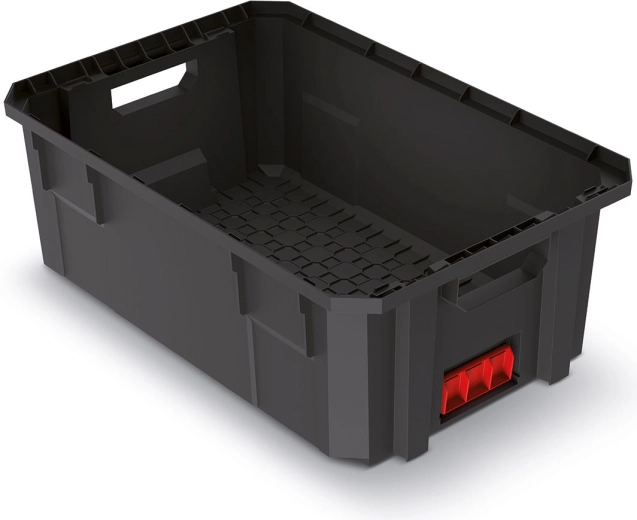 Modułowy pojemnik transportowy X-Block Pro, 544 × 362 × 200 mm, czarny
