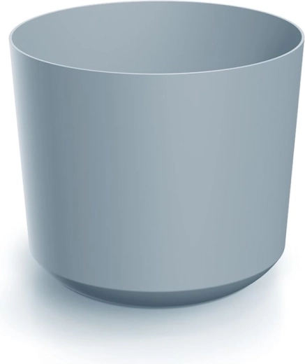 Donica Tubo 24 cm jasnoszary plastikowy