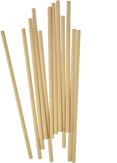 Papierowe słomki kraft 20 cm (12 szt.)