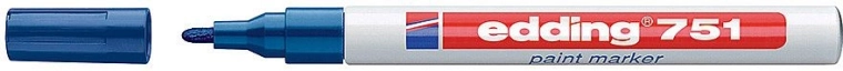 Lakowy marker Edding 751 niebieski