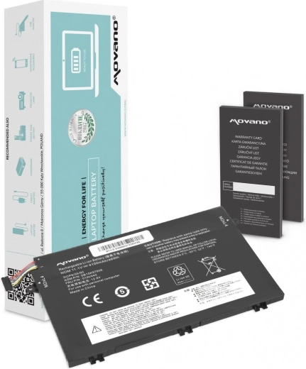 Bateria Movano 01AV445 do Lenovo ThinkPad E14, E15, E480, E580 i E590, 4100 mAh