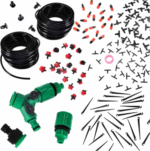 Ogrodowy zestaw do zamgławiania i nawadniania kroplowego 25 m LUARO