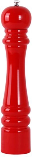 Drewniany młynek do soli i pieprzu TORO 35 cm czerwony