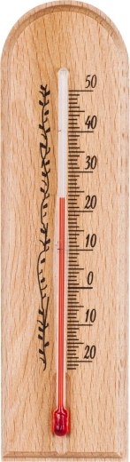 Termometr wewnętrzny drewniany 40 × 150 mm
