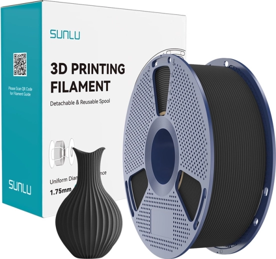 Sunlu PLA Classic czarny filament 1,75 mm 1 kg