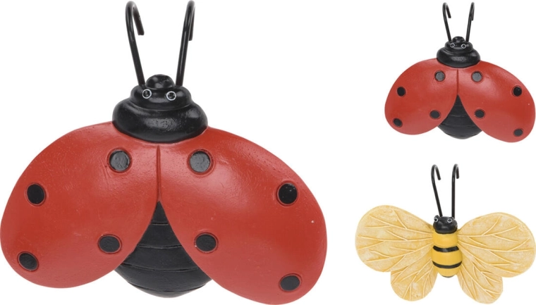 Zawieszana dekoracja biedronka i pszczoła z polistonu 11,8 × 9,2 × 3,6 cm