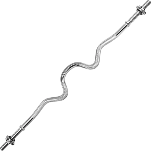 Mocno łamana sztanga do hantli 120 cm, 30 mm HMS