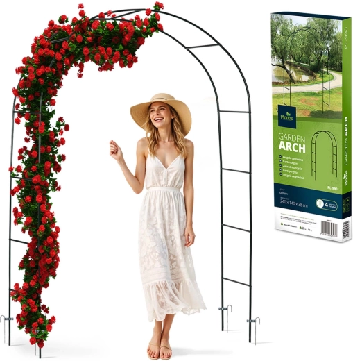 Ogrodowa metalowa pergola łuk 240 cm