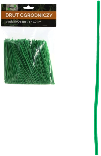 Płaskie ogrodowe druciki wiążące 10 cm – 500 szt.